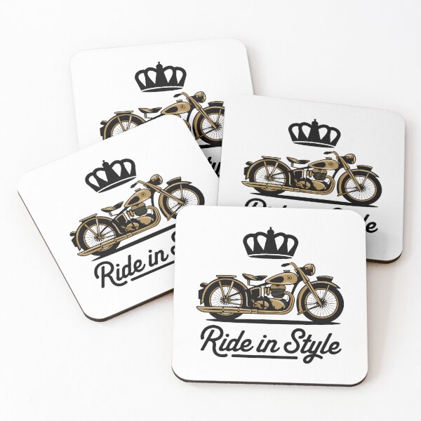 Item preview, Classic "Ride in Style" Motorcycle with Crown designed and sold by LV-creator.