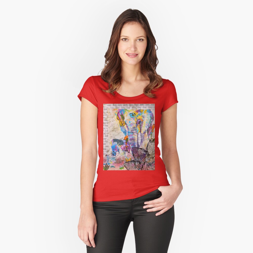 Item preview, Fitted Scoop T-Shirt designed and sold by Ladyinthemitten.