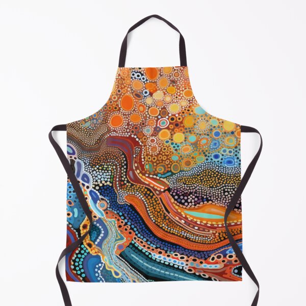 Item preview, Aboriginal Inspired Dot Art - Water Sources designed and sold by GrinGalore.