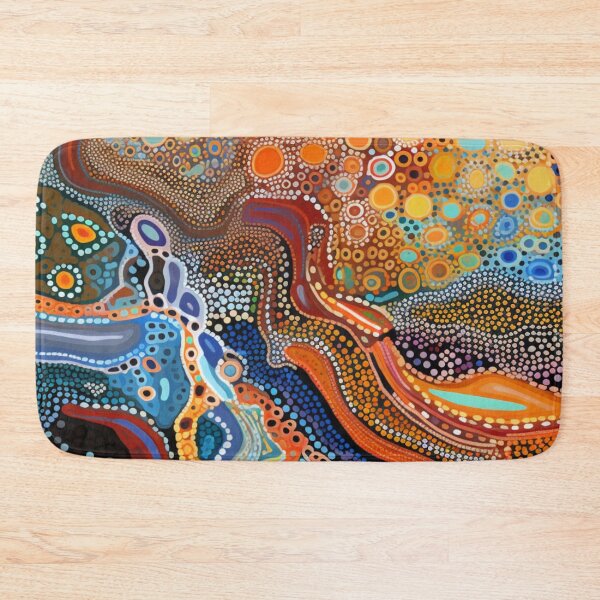 Item preview, Aboriginal Inspired Dot Art - Water Sources designed and sold by GrinGalore.