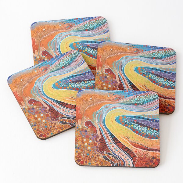 Item preview, Aboriginal Inspired Dot Art - Mining Deposit designed and sold by GrinGalore.