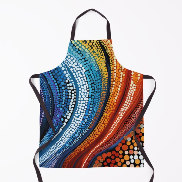 Item preview, Aboriginal Inspired Dot Art - Wavy Color Sources designed and sold by GrinGalore.
