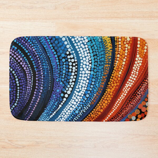 Item preview, Aboriginal Inspired Dot Art - Wavy Color Sources designed and sold by GrinGalore.