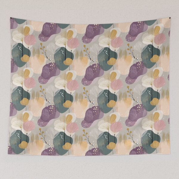 Item preview, Dreamlike Botanical Drift – Soft Abstract Leaves in Warm Neutrals designed and sold by Moisky Patterns.