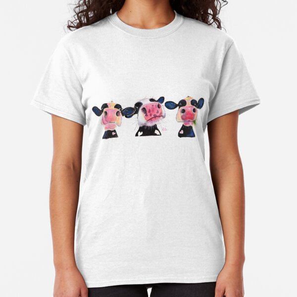 CoW PRiNT ' THe NoSeY CoWS ' by Shirley MacArthur Classic T-Shirt