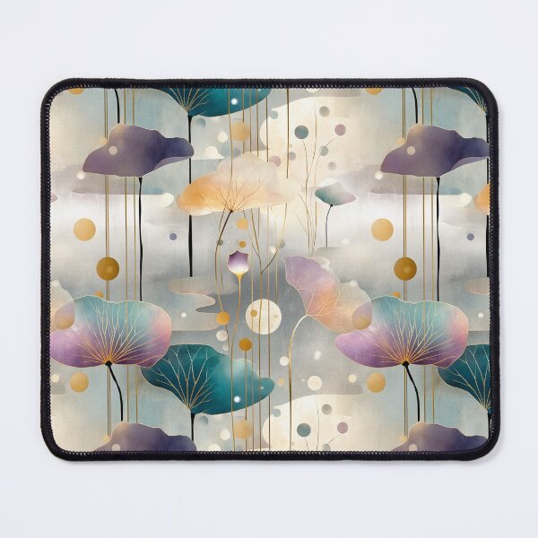 Artikelvorschau, Golden Lotus Mist – Traumhafter botanischer Duft in ätherischen Farbtönen entworfen und verkauft von Moisky Patterns.