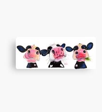 CoW PRiNT 'THE NOSY COWS' von Shirley MacArthur Leinwanddruck