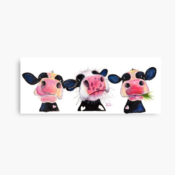 Item preview, CoW PRiNT ' THe NoSeY CoWS ' by Shirley MacArthur designed and sold by Shirley MacArthur Limited.