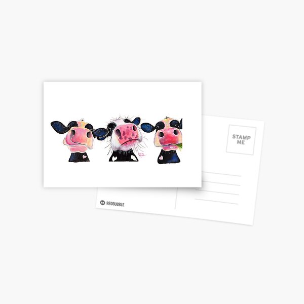 Item preview, CoW PRiNT ' THe NoSeY CoWS ' by Shirley MacArthur designed and sold by Shirley MacArthur Limited.