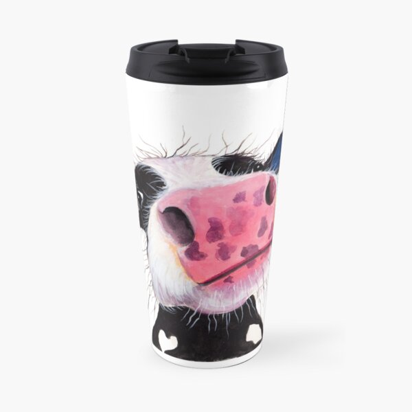 CoW PRiNT ' THe NoSeY CoWS ' by Shirley MacArthur Travel Mug