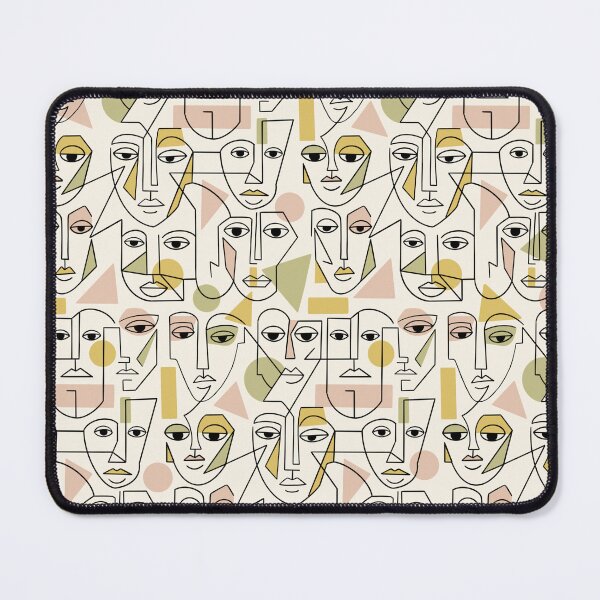 Item preview, Abstract Face Pattern designed and sold by SpiritedArtwork.