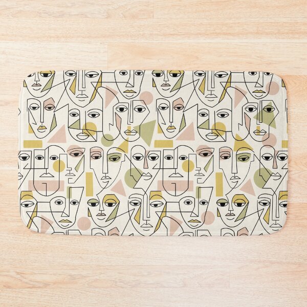 Item preview, Abstract Face Pattern designed and sold by SpiritedArtwork.