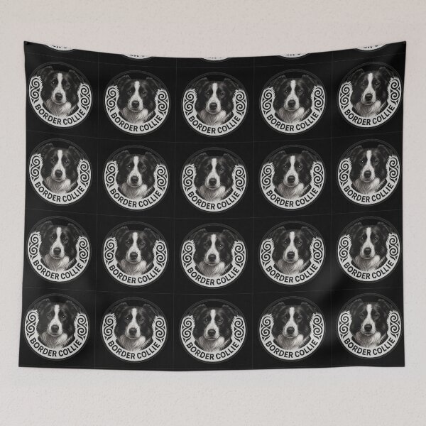 Item preview, Regal Border Collie Emblem designed and sold by Wiredart.
