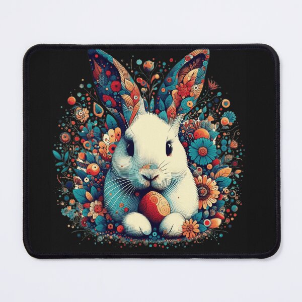 Item preview, Floral Bunny Love: Cute Rabbit with Roses Design for Rabbit Lovers designed and sold by TLaithStore.
