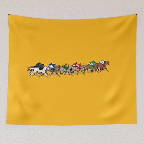Item preview, The Horse Race - yellow designed and sold by Anne Cakebread.