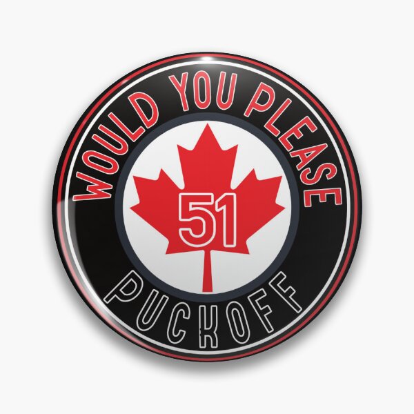 Item preview, "51 State? Puck Off! – Hockey Puck Design w/ Maple Leaf – Canada Pride Satire" designed and sold by DG-ShopLT.