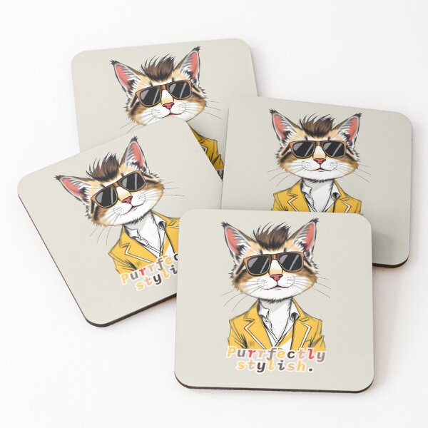 Item preview, Purrfectly Stylish designed and sold by Kittypolis.