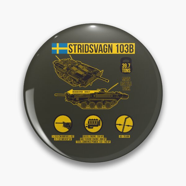 Item preview, Stridsvagn 103B Swedish MBT infographic designed and sold by FAawRay.