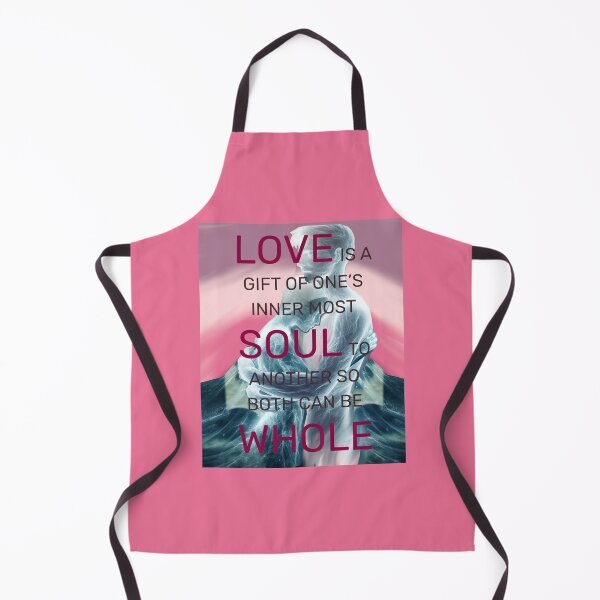 Item preview, Love Is a Gift of the Soul – Romantic Quote About Wholeness and Connection designed and sold by ArtsyExplorer.