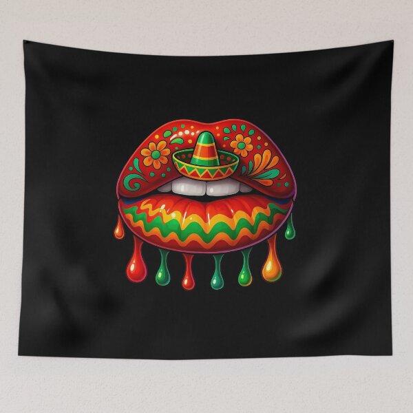 Item preview, Cinco de Mayo Dripping Lips designed and sold by facegm.