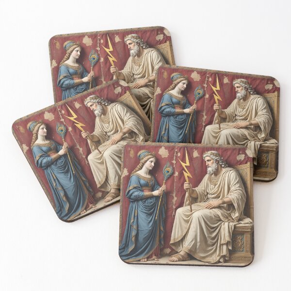 Item preview, Zeus and Hera tapestry artwork designed and sold by Vintage Designs +.