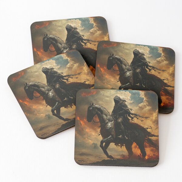 Item preview, horseman of the apocalypse, horse, man, end of the world, harbinger designed and sold by DonnaBlankaArt.