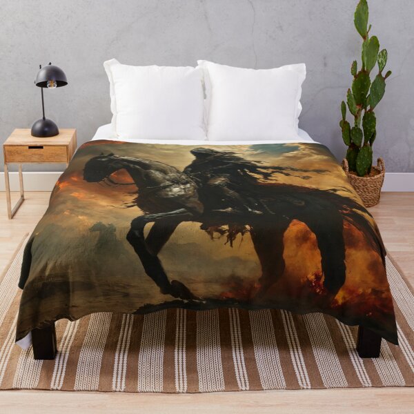 Item preview, horseman of the apocalypse, horse, man, end of the world, harbinger designed and sold by DonnaBlankaArt.
