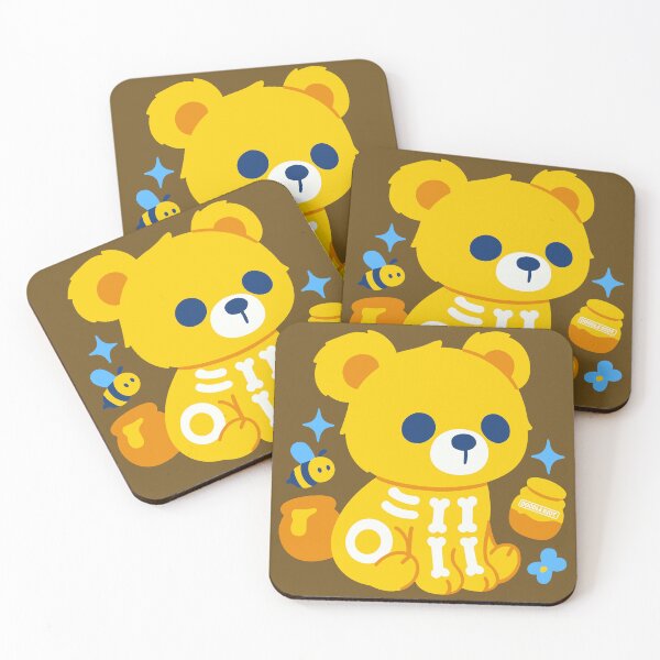 Item preview, Cute Skeleton Bear – Kawaii Honey Bee Teddy with Bones Design designed and sold by DOODLE RIOT.
