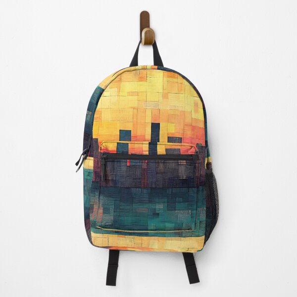 Item preview, Lofi Art: Pixelated Sunset Skyline designed and sold by bapupa.
