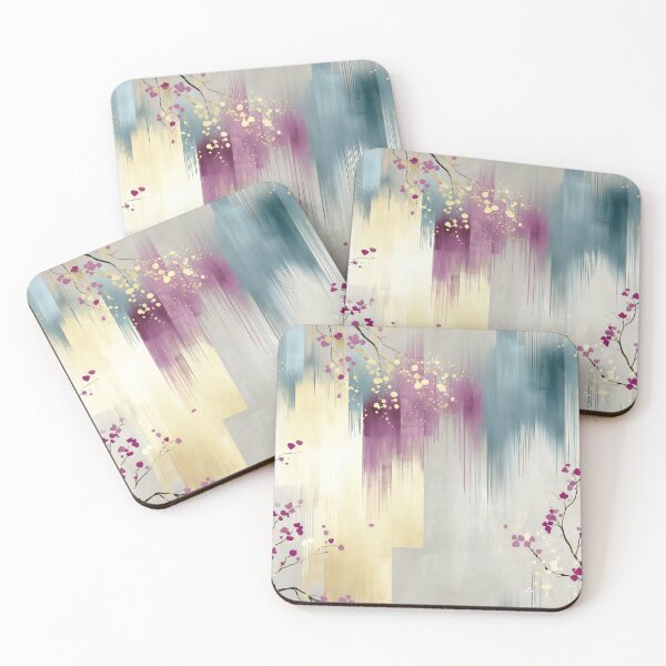Item preview, Falling Petals – Abstract Blossom Rain on Blurred Sky designed and sold by Moisky Patterns.