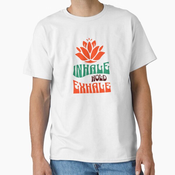 Item preview, Inhale hold Exhale Yoga Statement designed and sold by patriciapratiwi.
