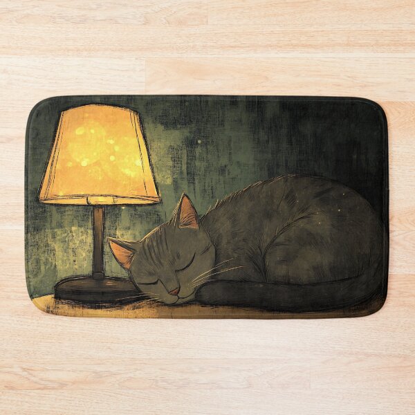 Item preview, Lofi Art: Curled Up Cozy Cat designed and sold by bapupa.
