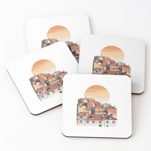 Item preview, Lisbon Sunset Rooftops designed and sold by SignumShop.