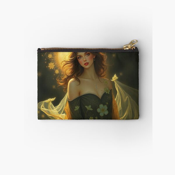 Item preview, Art Nouveau painting beautiful girl in flowing dress designed and sold by Vintage Designs +.