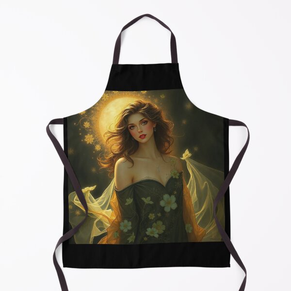 Item preview, Art Nouveau painting beautiful girl in flowing dress designed and sold by Vintage Designs +.