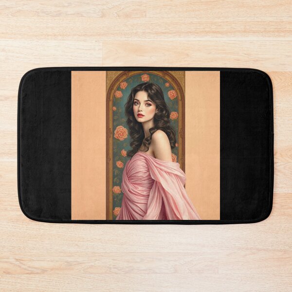 Item preview,  Art Nouveau painting beautiful girl in flowing dress designed and sold by Vintage Designs +.
