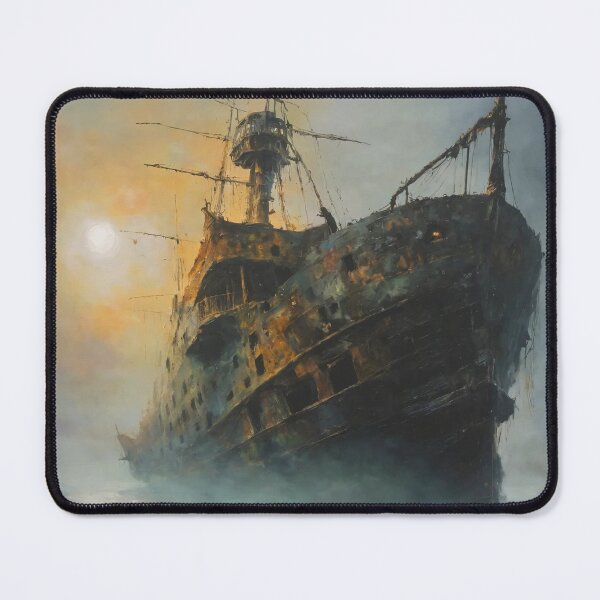 Item preview, ghost ship, flying Dutchman, pirate ship designed and sold by DonnaBlankaArt.