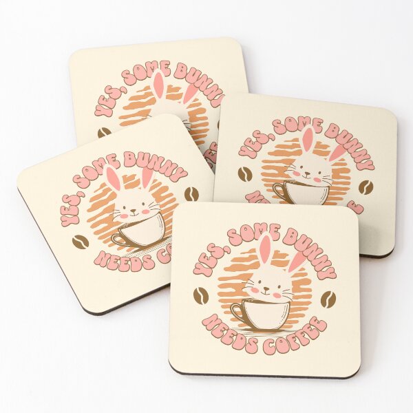 Item preview, Yes, some bunny needs coffee. Cute bunny coffe lover. Pink designed and sold by Pearl67.