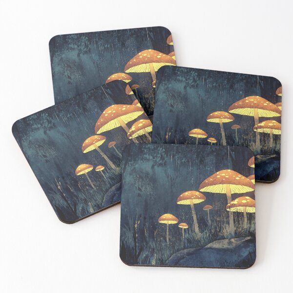 Item preview, Mushroomcore Art: Glowing Forest Floor designed and sold by bapupa.