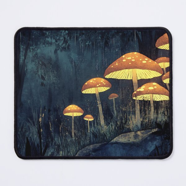 Item preview, Mushroomcore Art: Glowing Forest Floor designed and sold by bapupa.