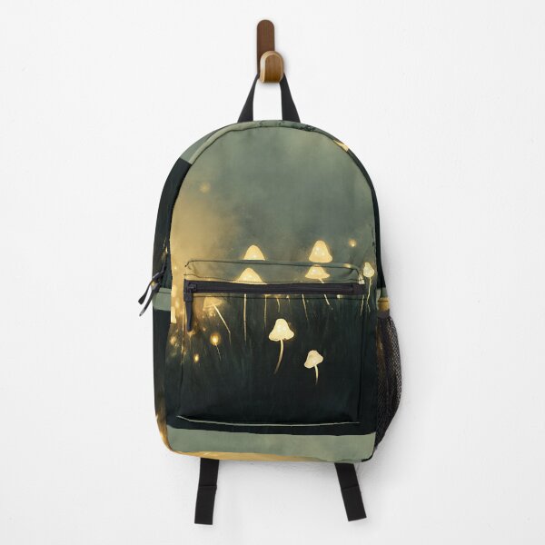 Item preview, Mushroomcore Art: Misty Glowing Meadow designed and sold by bapupa.