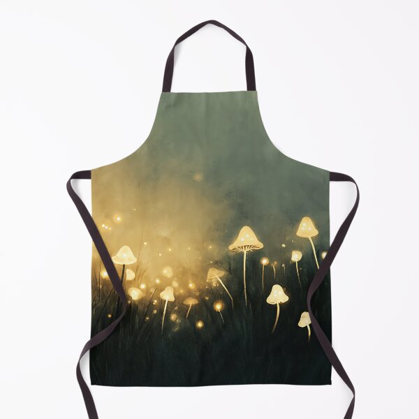 Item preview, Mushroomcore Art: Misty Glowing Meadow designed and sold by bapupa.