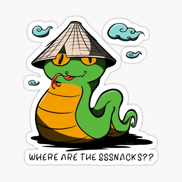 Where are the sssnacks?? Sticker