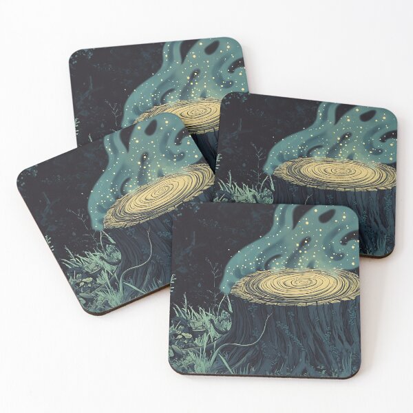 Item preview, Mushroomcore Art: Spore-Filled Decaying Stump designed and sold by bapupa.