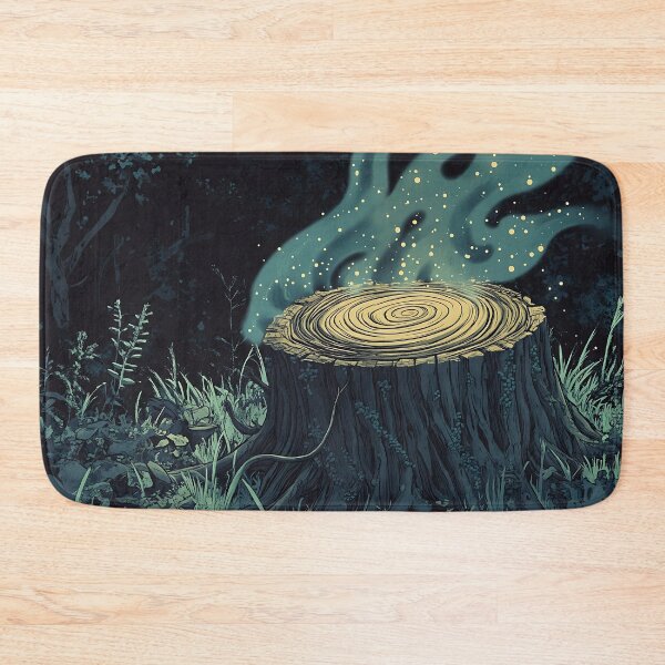 Item preview, Mushroomcore Art: Spore-Filled Decaying Stump designed and sold by bapupa.