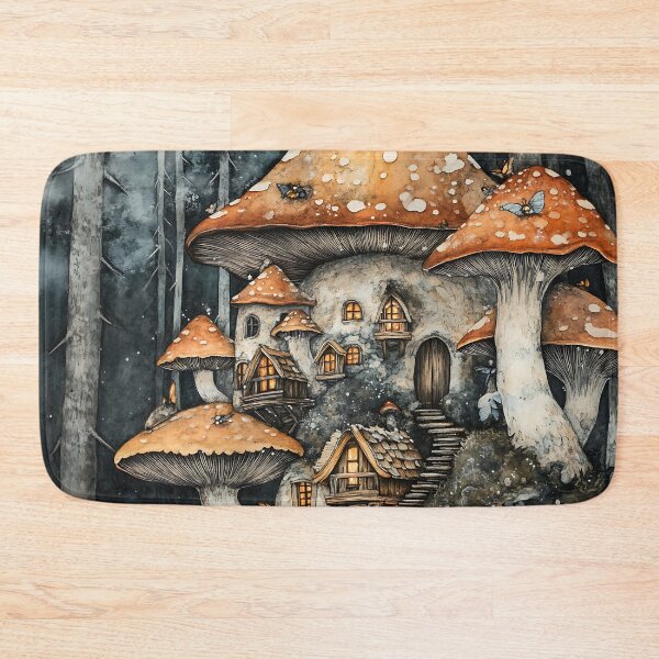 Item preview, Mushroomcore Art: Tiny Fairy Bracket Homes designed and sold by bapupa.