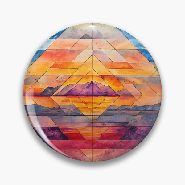 Aperçu de l'œuvre Art chamanique : Grille de cristal, lever de soleil dans le désert créée et vendue par bapupa.