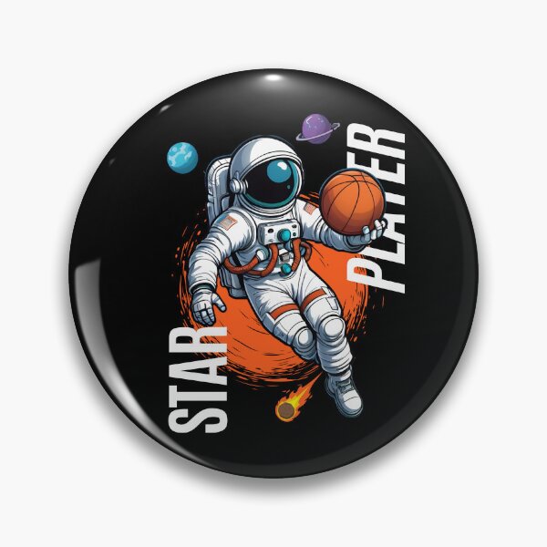 Item preview, Star Player - Astronaut Basketball Player designed and sold by MusesWhispers.