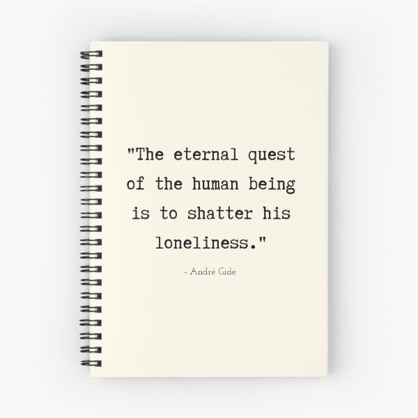 Item preview, A Quote about Loneliness by André Gide designed and sold by Poemit.