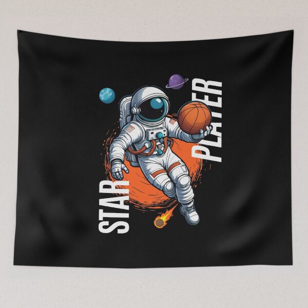 Item preview, Star Player - Astronaut Basketball Player designed and sold by MusesWhispers.